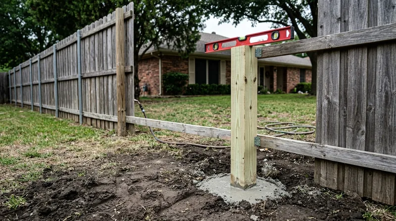Fence Post Repair & Replacement Plano